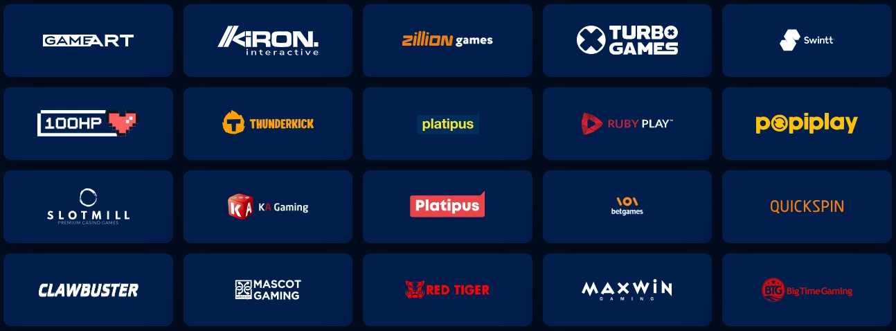 Casino-Anbieter bei BillionaireSpin