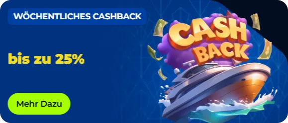 25 % Cashback-Angebot bei BillionaireSpin